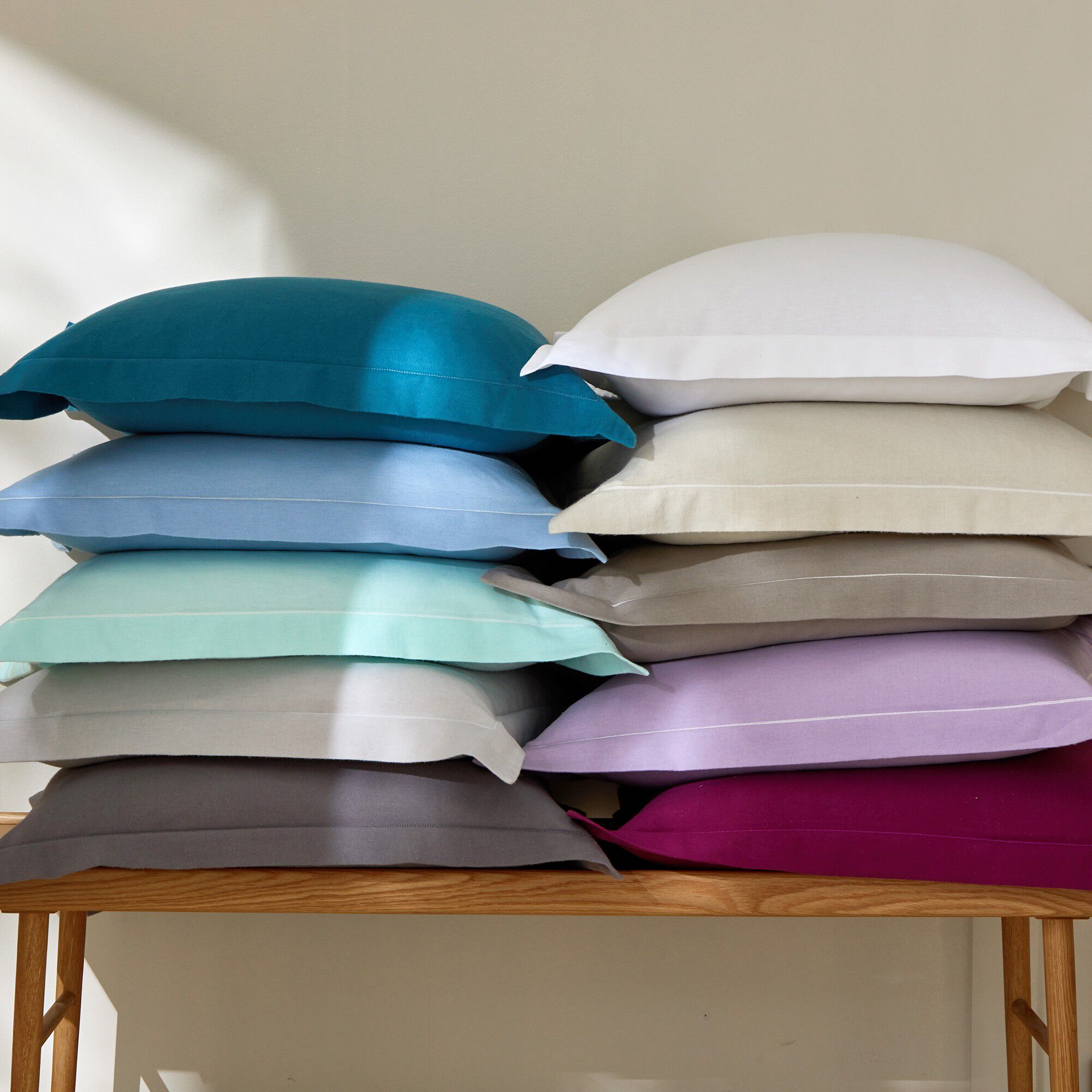 Linge de lit Scott flanelle tissé teint