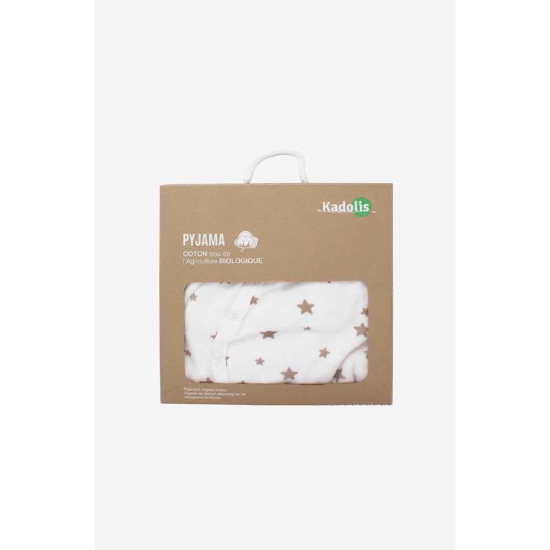 Pyjama bébé en Coton Bio imprimé étoiles