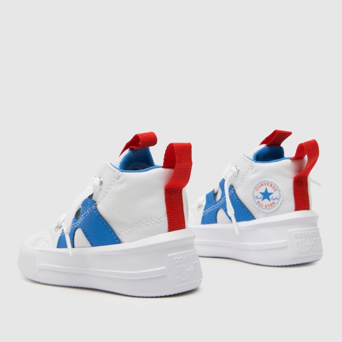 Converse beli in modri superge All Star Ultra za fante z malčkom