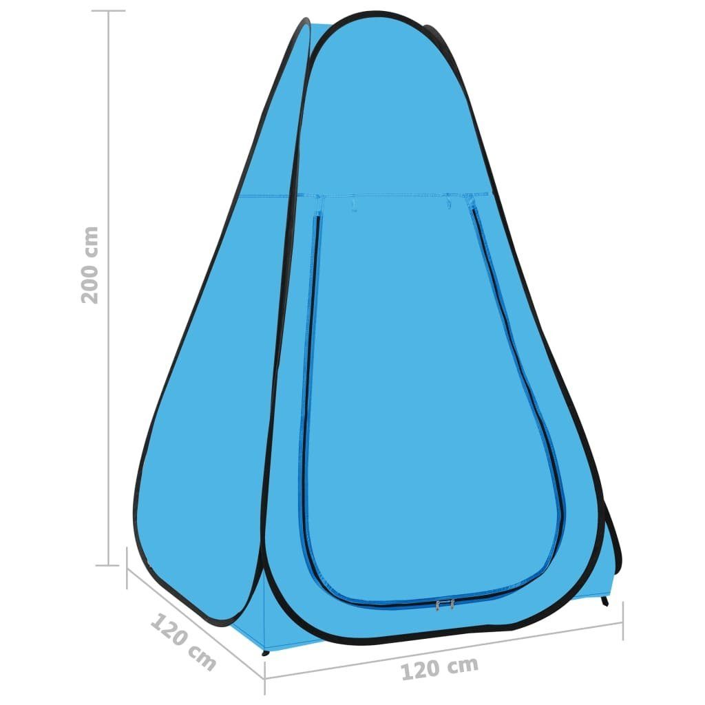 vidaXL Solardusche Pop-Up Duschzelt Blau
