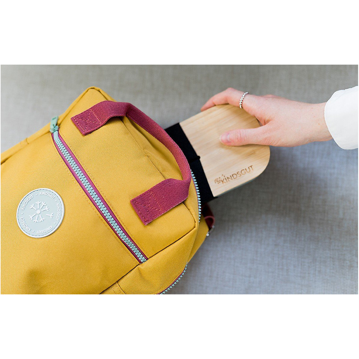 Kinderrucksack Mini Senf Kindergartenrucksäcke