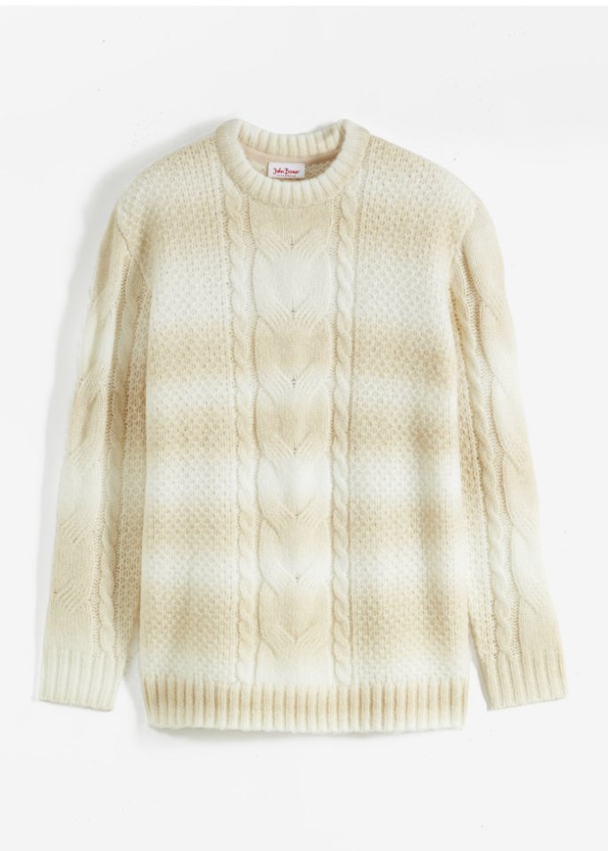 Pullover in Melange-Optik