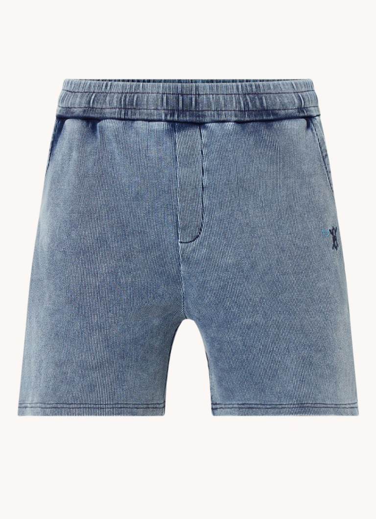 Pantaloni scurți sport Abasi cu șnur, talie medie, croială dreaptă.