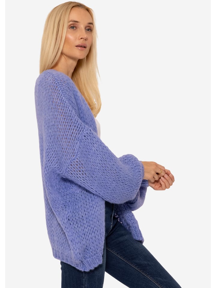 SASSYCLASSY Oversize Strick-Cardigan in Flieder günstig kaufen