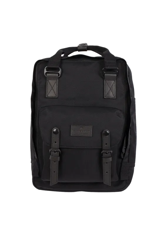 Doughnut Macaroon Black Backpack - black
