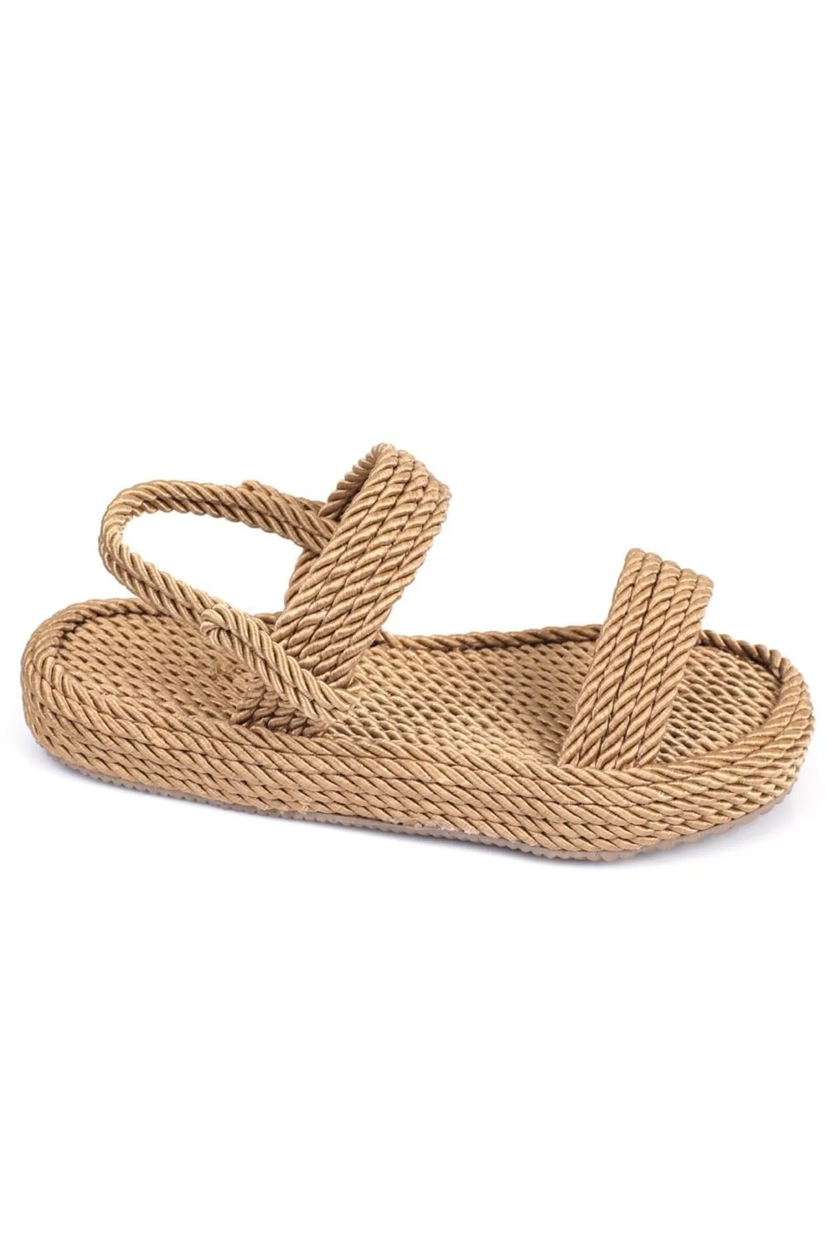 Capone Outfitters  Capone Damen-Sandalen mit dickem Seilband und dickem Absatz