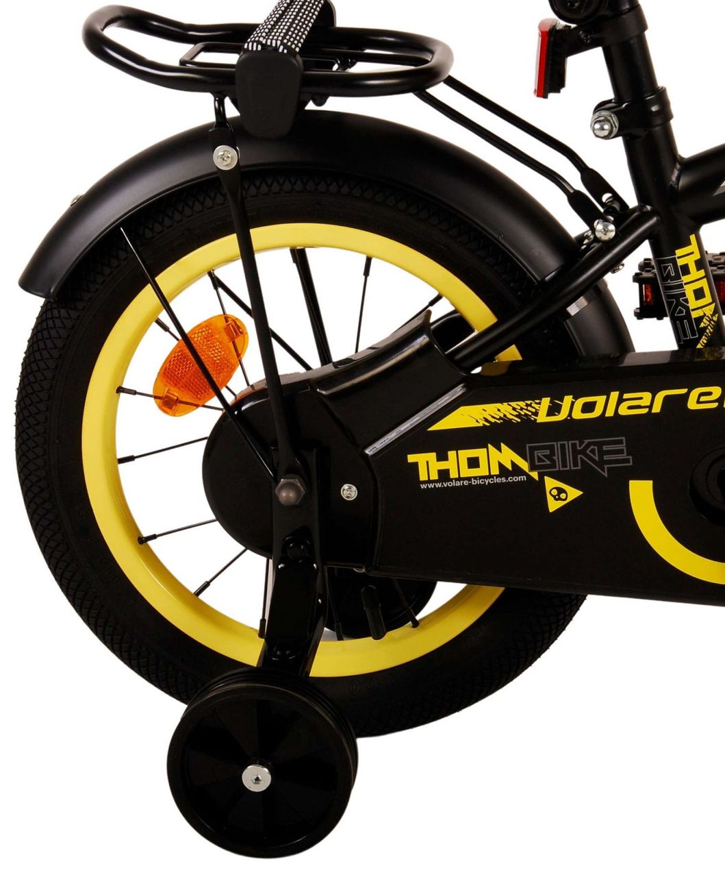 Volare Thombike Kinderfahrrad - Jungen - 14 Zoll - Schwarz Gelb