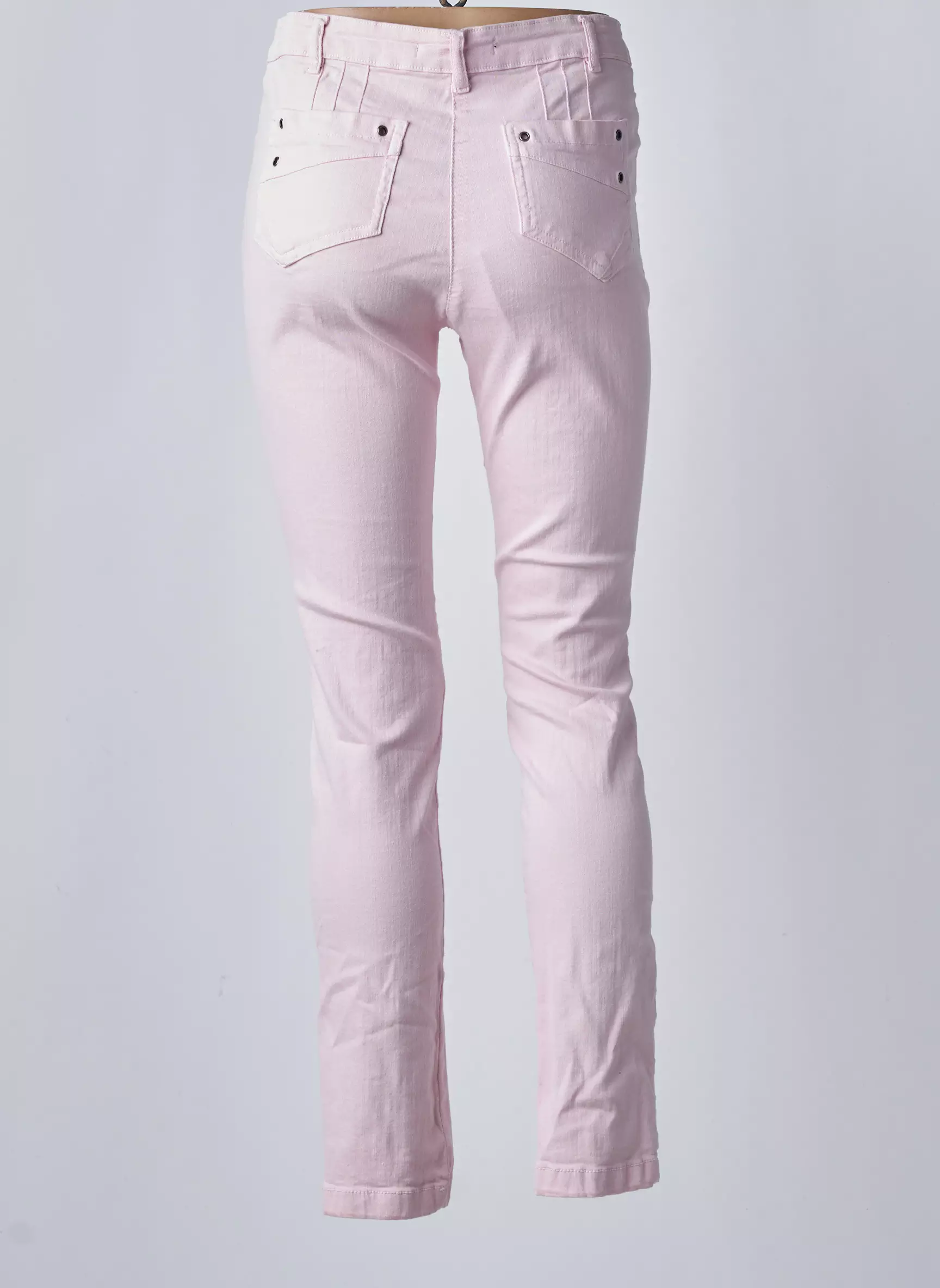 Mado Et Les Autres Pantalons Slim Femme couleur rose