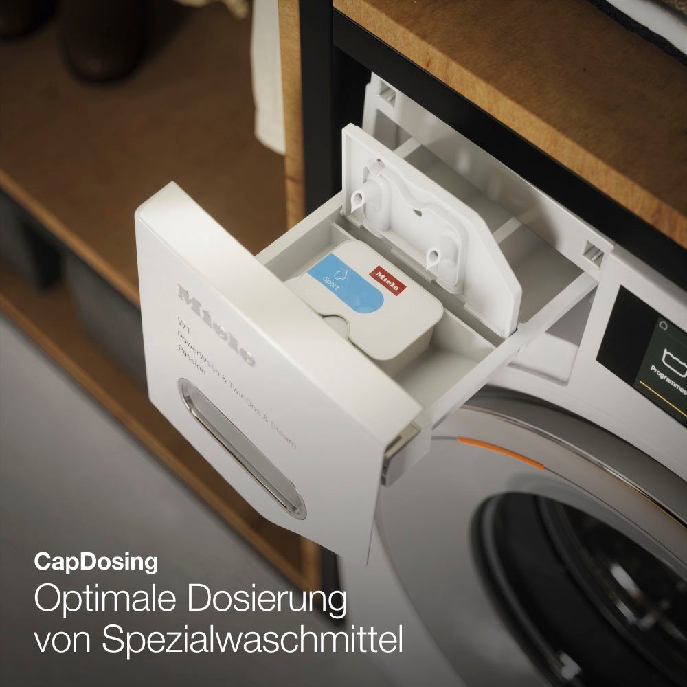 Miele Waschmaschine WSG663 WCS TDos&9kg, 9 kg, 1400 U/min, TwinDos zur automatischen Waschmitteldosierung