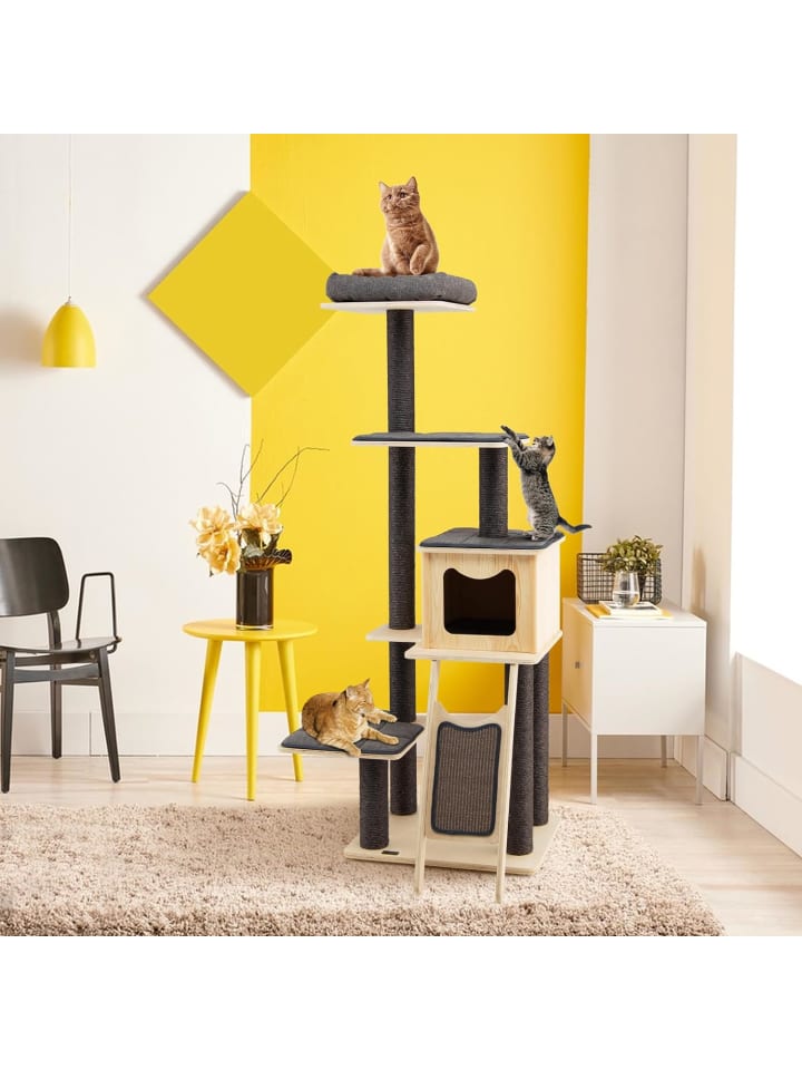 COSTWAY 175cm Kratzbaum in Beige günstig kaufen onesize