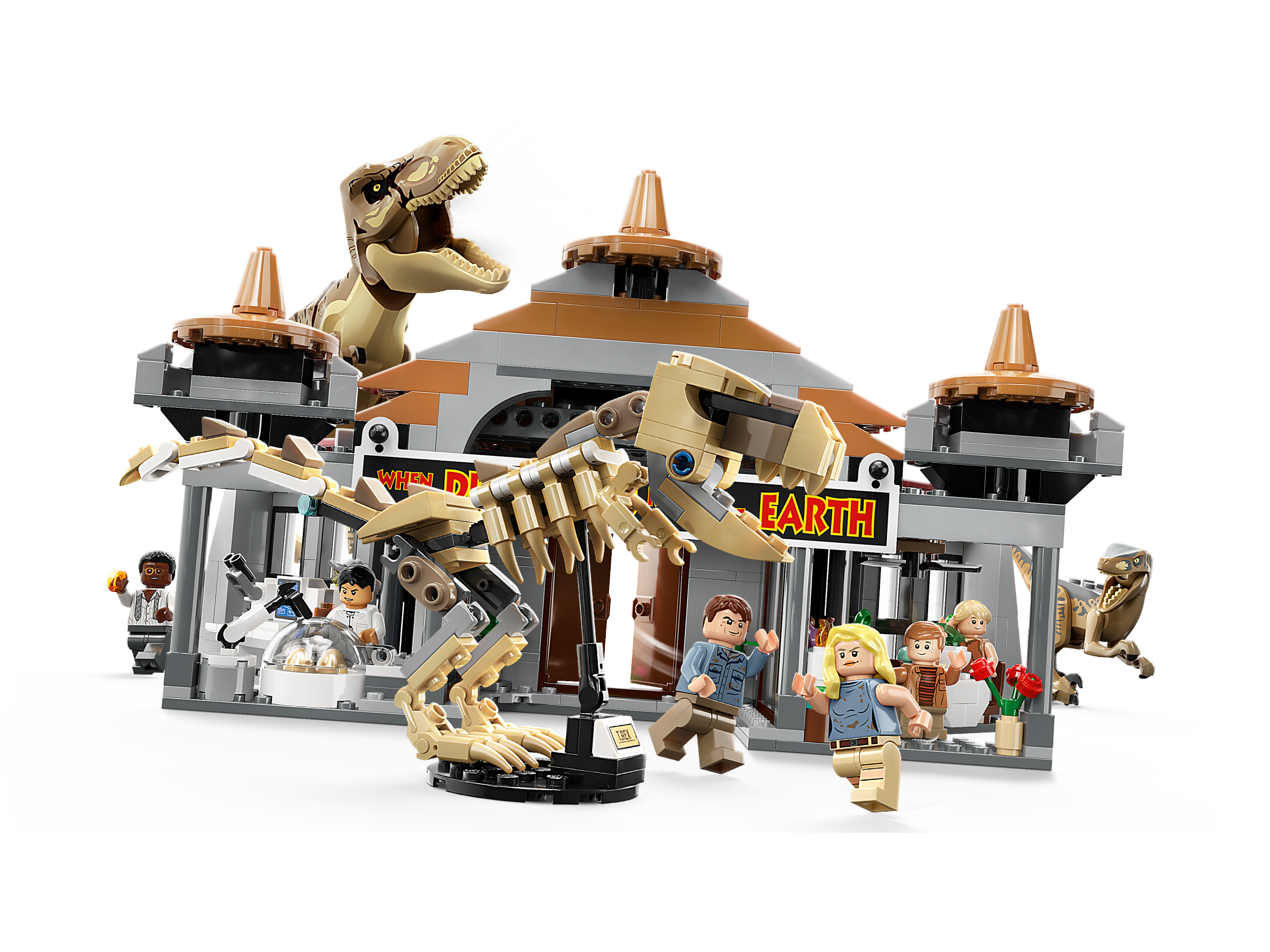 Angriff des T. rex und des Raptors aufs Besucherzentrum 76961