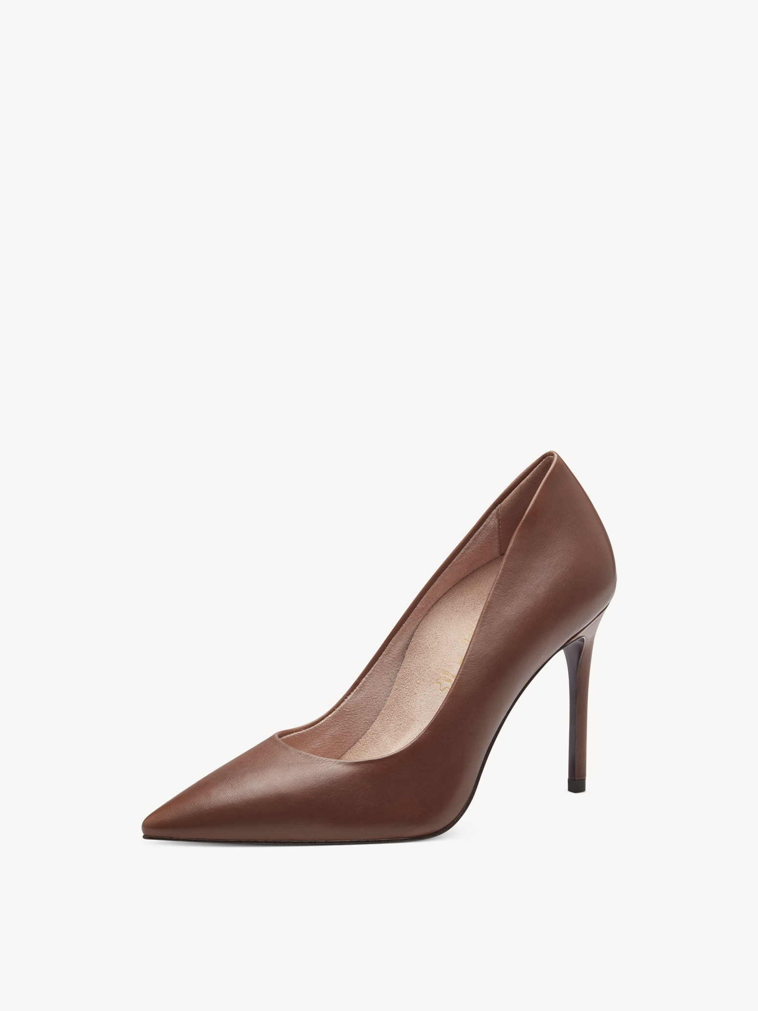 Escarpin en cuir - marron