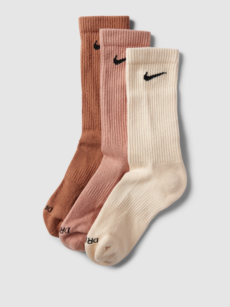 Socken mit Label-Print in rostrot