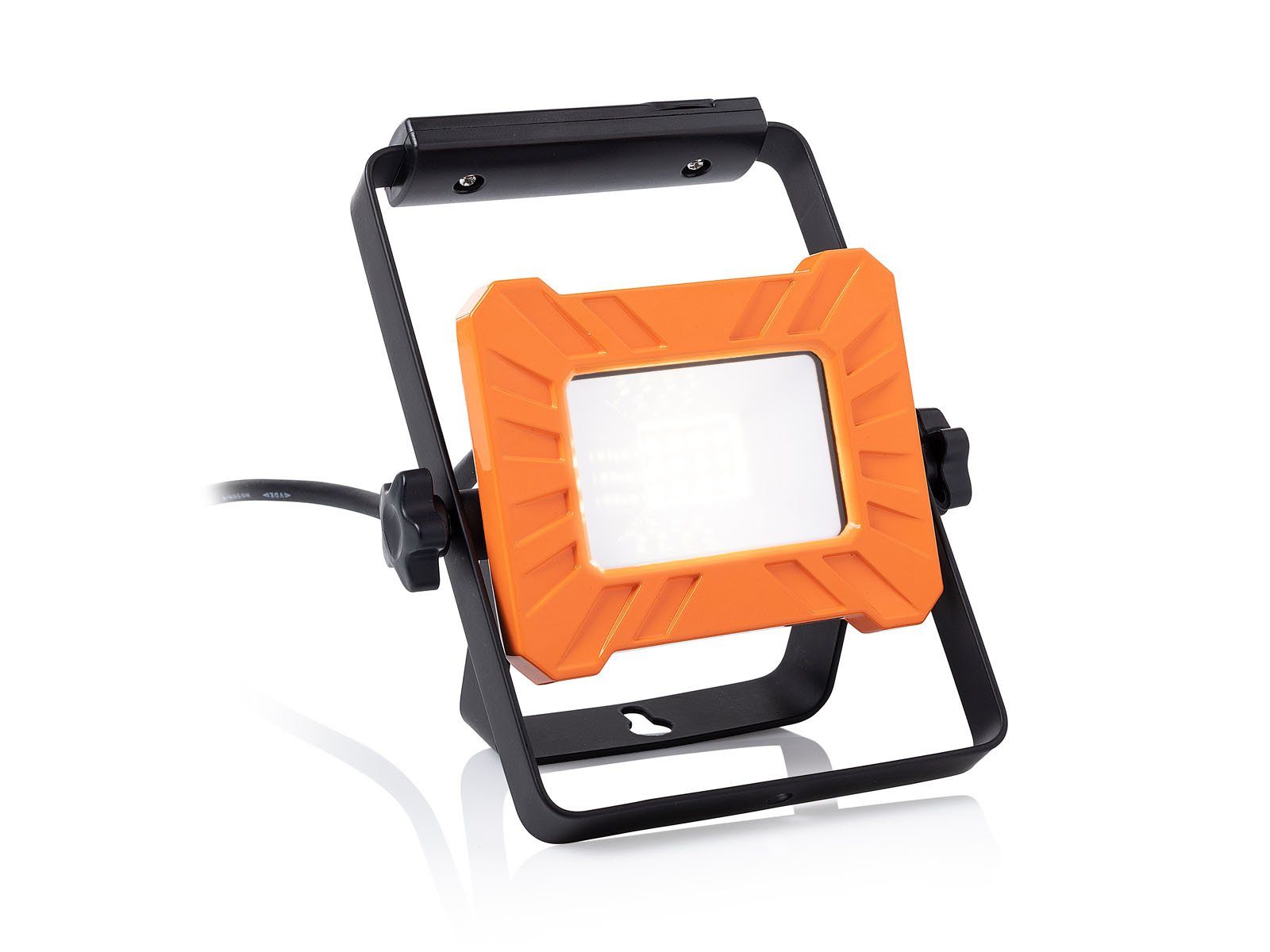 smartwares Baustrahler, LED fest integriert, Neutralweiß, LED Werkstattlampe, Arbeitslampe Handlampe Bauleuchte IP 65, 10 Watt