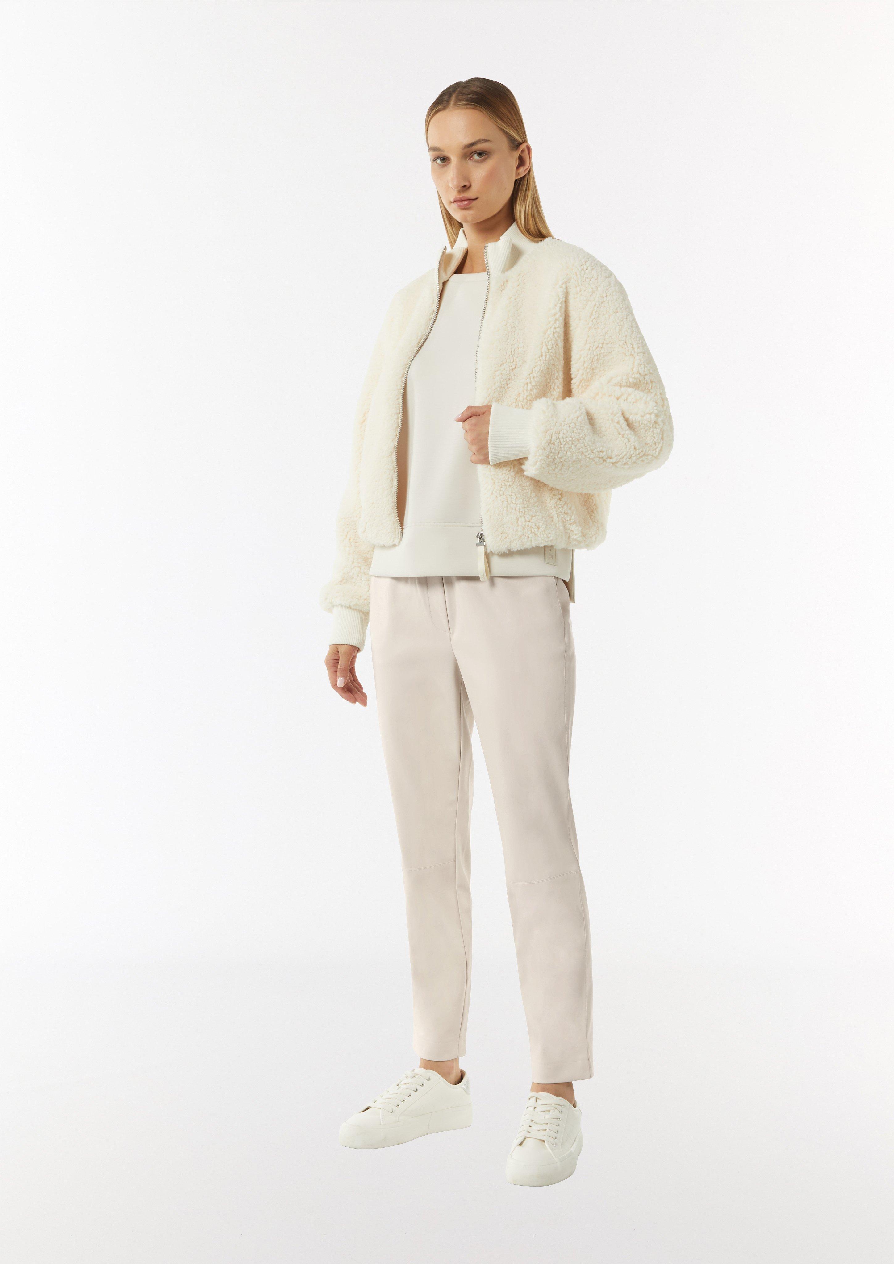 Joggpant aus Kunstleder - helles beige