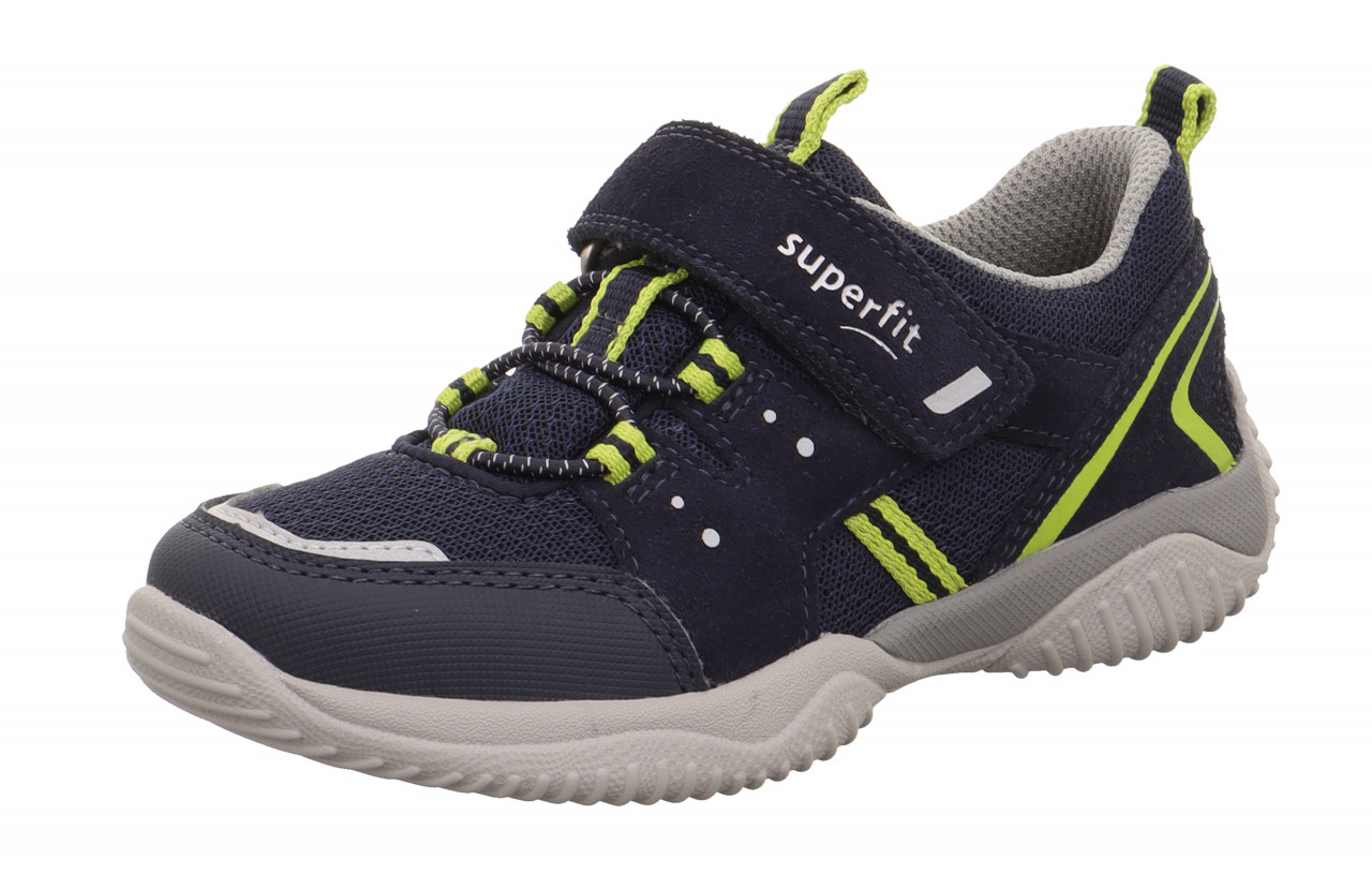 STORM - Blau/HellgrünSneaker low mit Klettverschluss