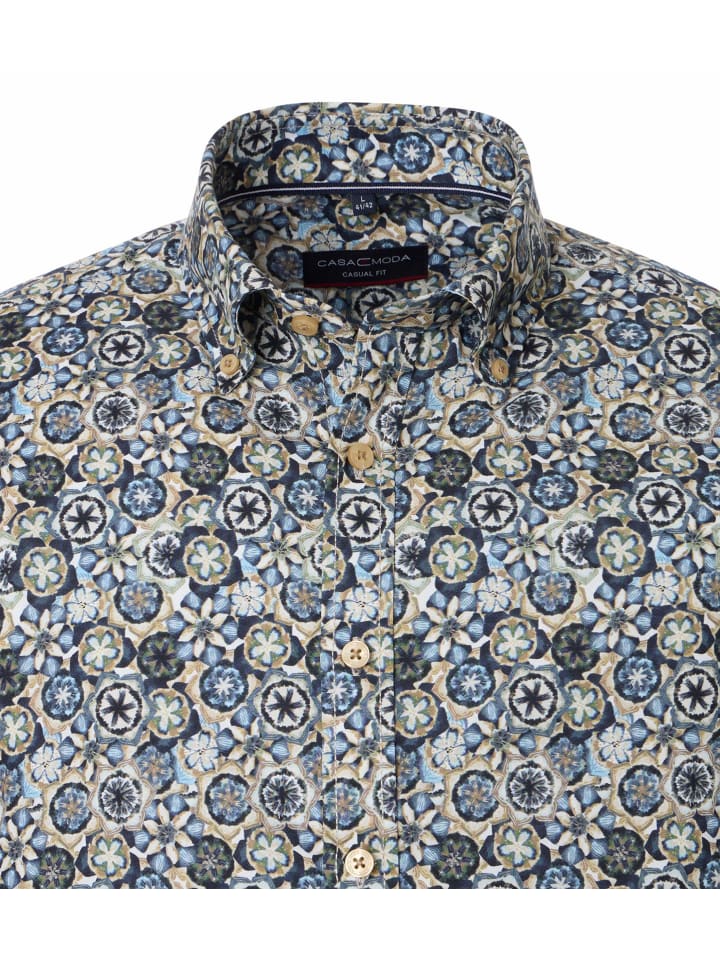 CASAMODA Freizeithemd in Grünblau günstig kaufen