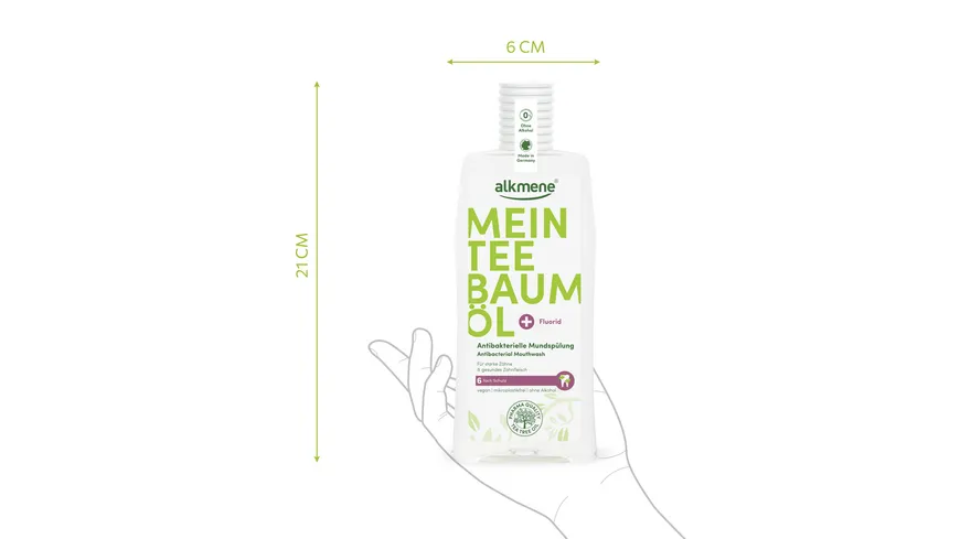 alkmene Mein Teebaumöl Antibakterielle Mundspülung 500 ml