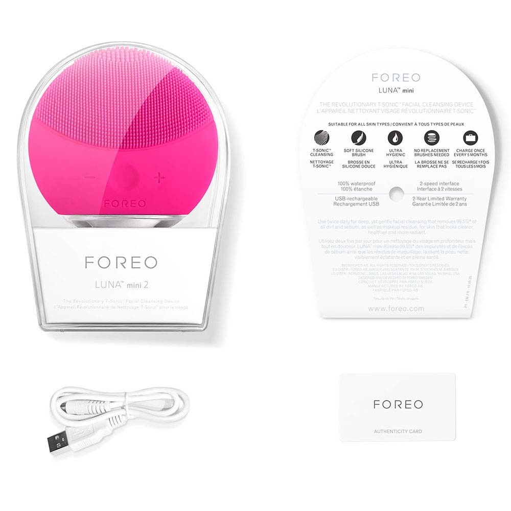 foreo LUNA Mini 2 Fuchsia Brosse nettoyante pour le visage