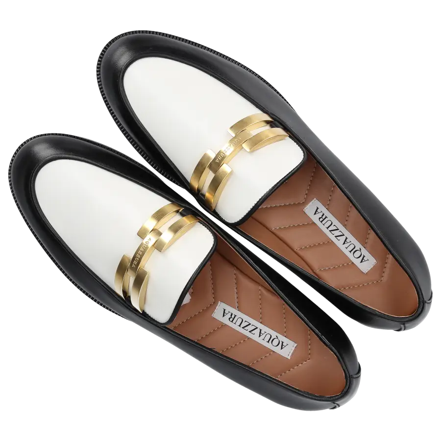 Aquazzura - Loafer BRANDI Nappaleder - schwarz