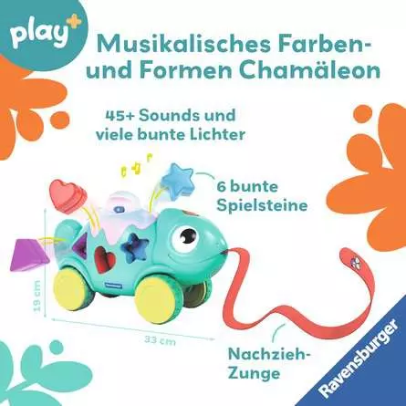 Ravensburger Play+ Musikalisches Farben & Formen Chamäleon