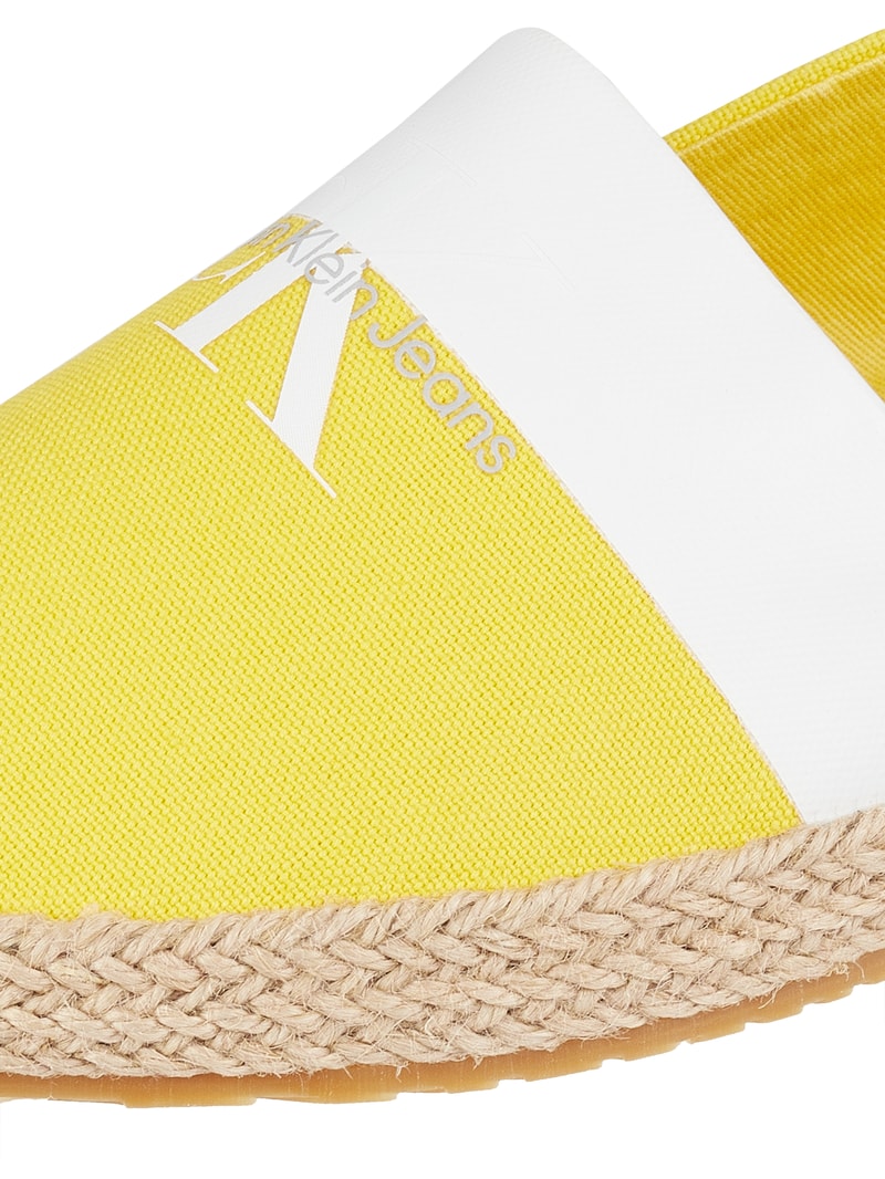 Espadrilles aus Canvas in gelb