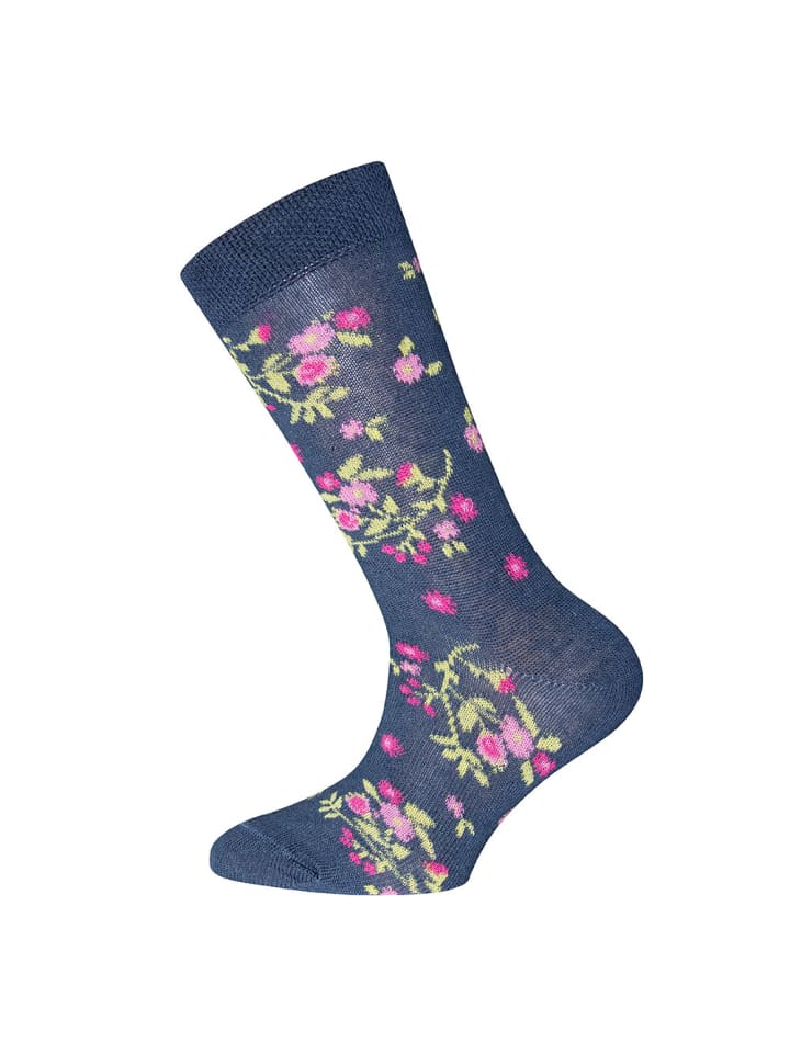 ewers 6er-Set Socken 6er Pack Blumen/Punkte/Ringel in marone - hell wildrose - tinte günstig kaufen