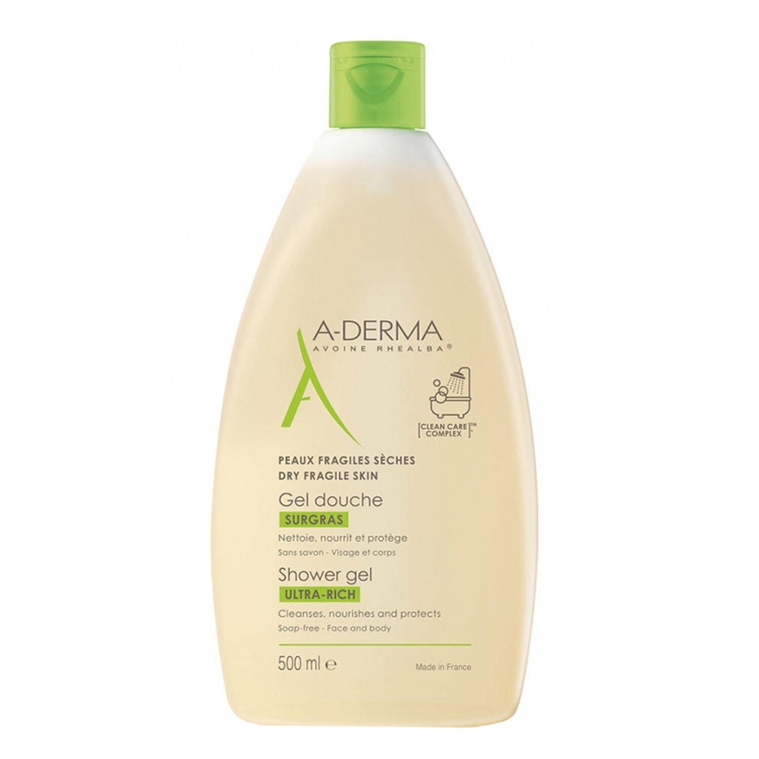 a-derma Gel Douche Surgras Peaux Fragiles Sèches