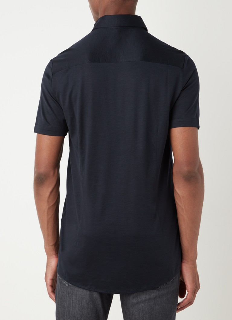 Emporio Armani Slim fit košulja od mješavine liocela