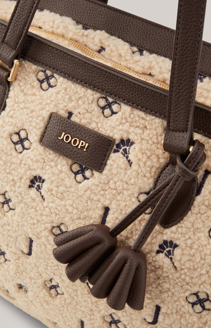 Shopper Decoro Peluche Mariella in Beige