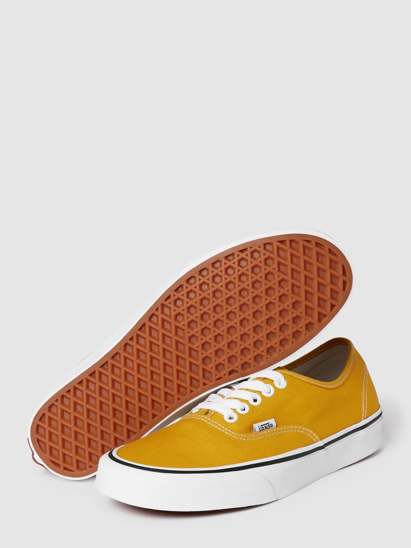 Sneaker mit Label-Detail Modell 'Authentic' in hellgelb