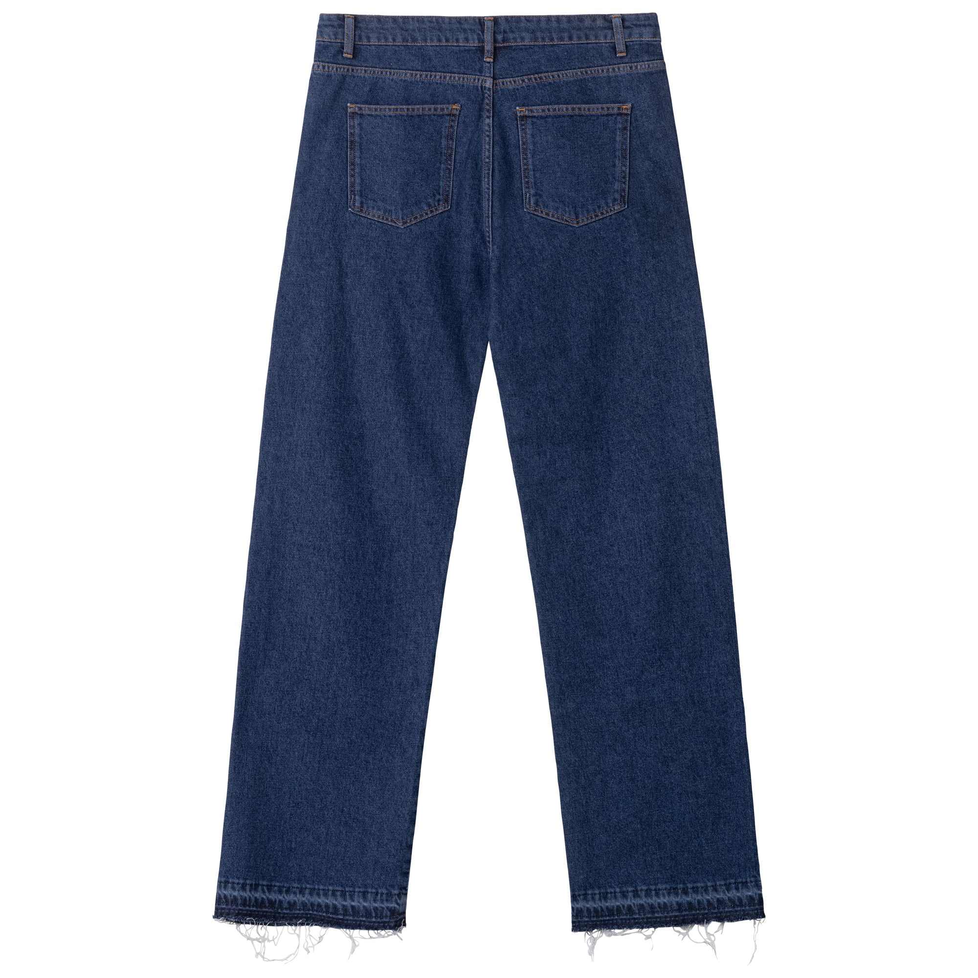 Dark Blue Flared Carpenter Denim