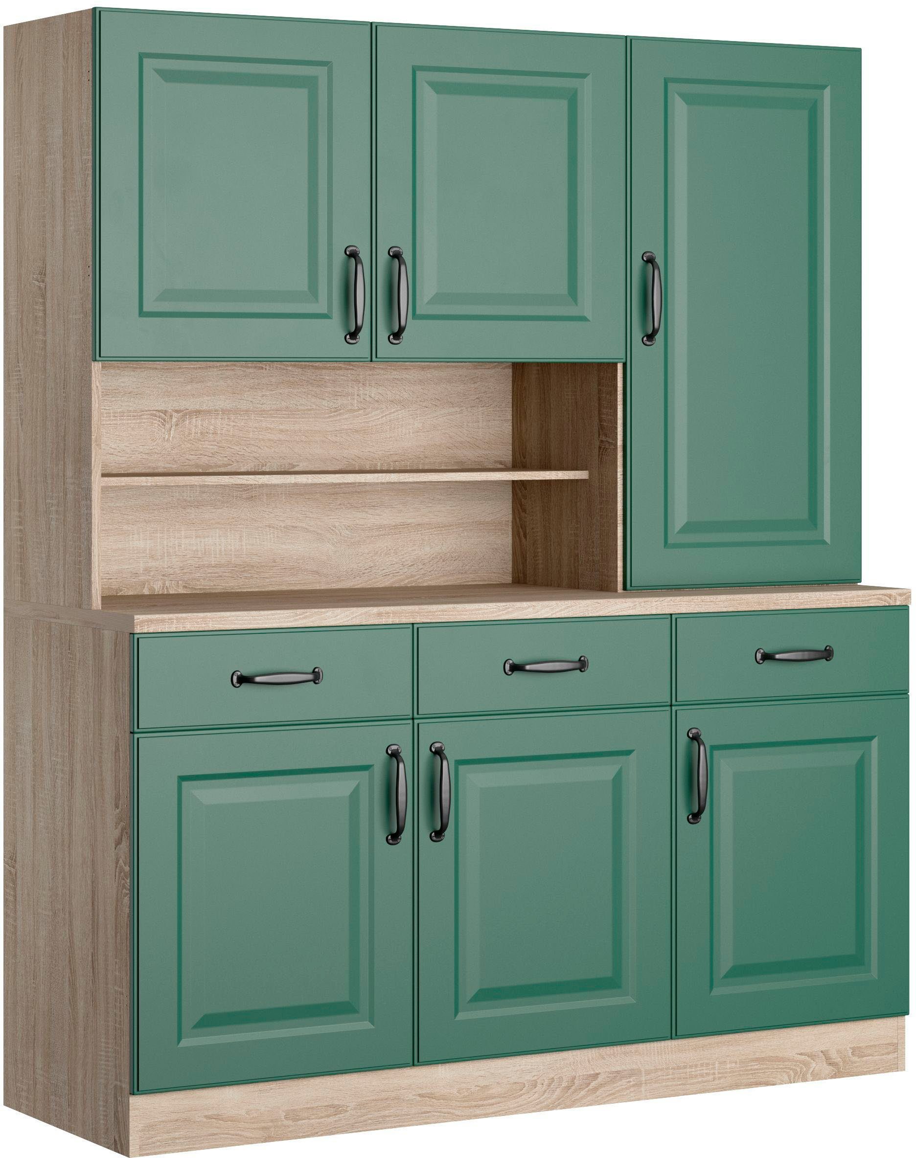 wiho Küchen Küchenbuffet York 150 cm breit, mit Kassettenfront