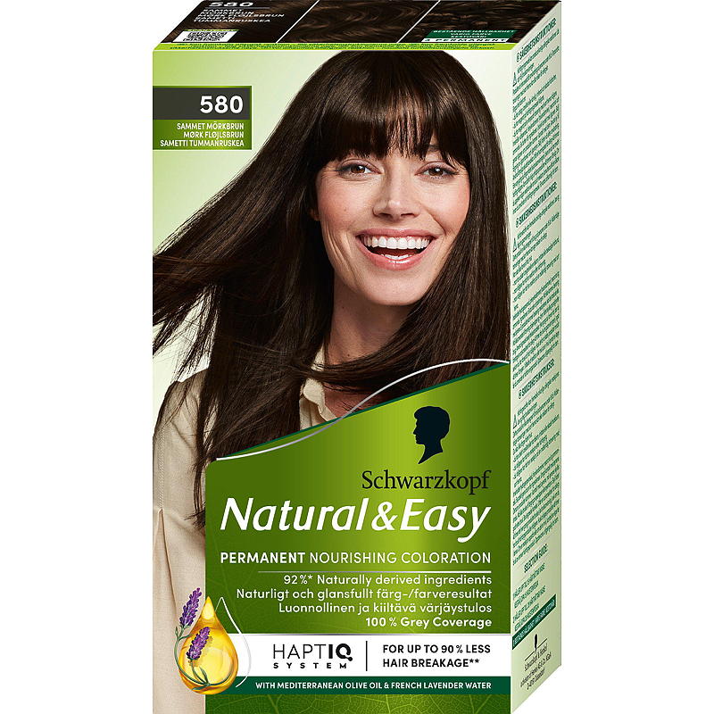 Natural&Easy Hårfarge Natural & Easy 580 mørkebrun