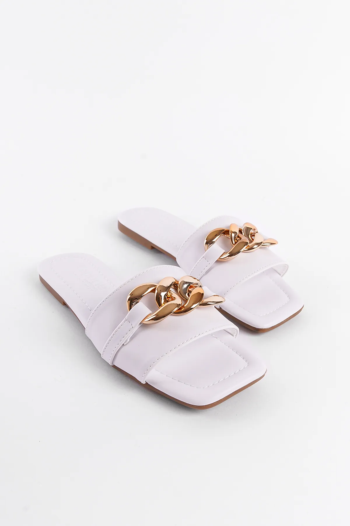 Capone Outfitters  Damen-Hausschuhe mit Ketten-Einzelstreifen