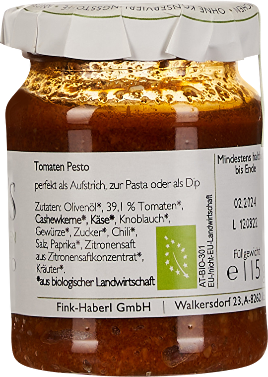 Fink's Delikatessen Tomaten Pesto Spicy 115g