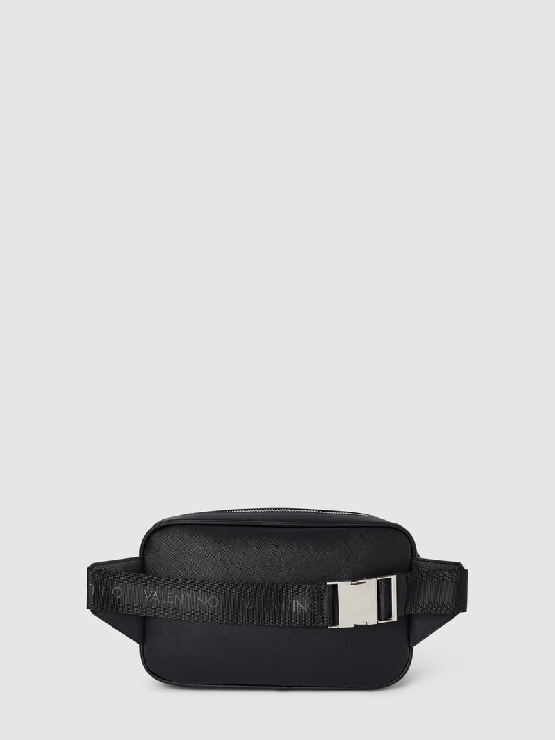 Bauchtasche mit Label-Details Modell 'MARNIER' in schwarz
