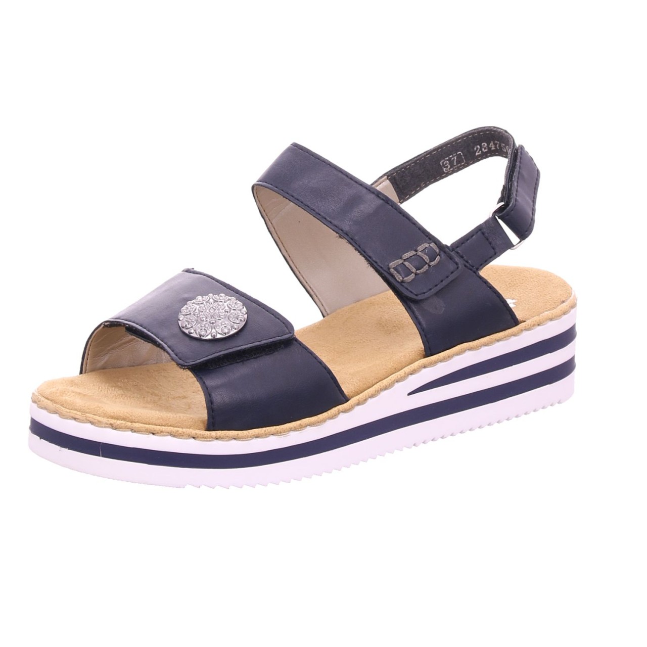RIEKER Klassische Sandalen blau