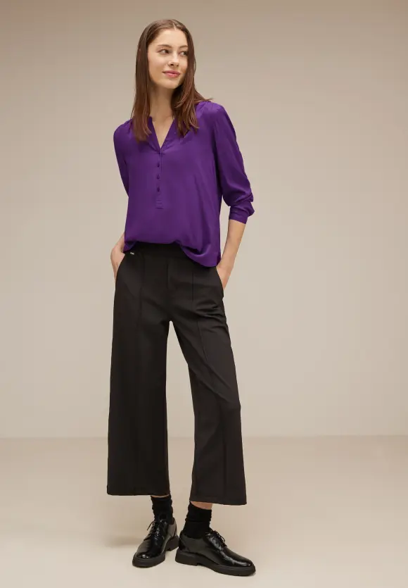 Street One Bluse in Unifarbe
