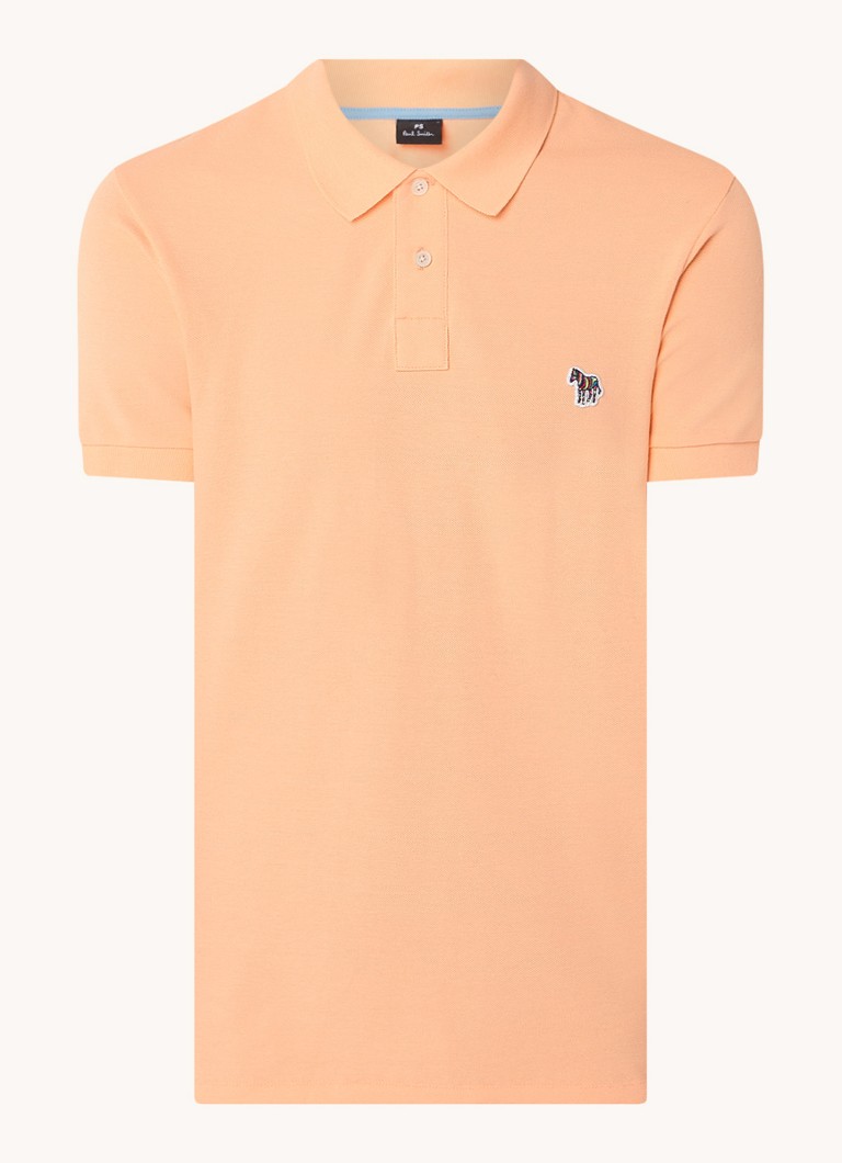 PS Paul Smith pieguļoša polo krekls ar izšuvumu no logotipa