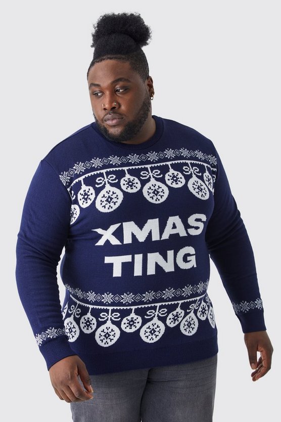 Plus Xmas Ting Weihnachtspullover