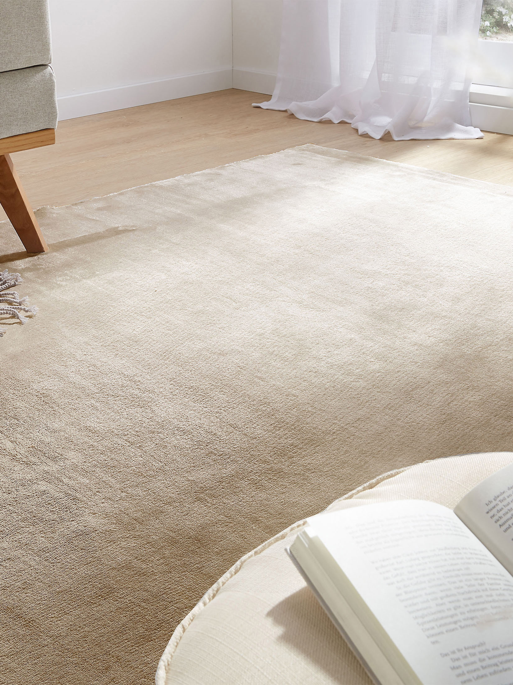 Reatino Uni-Teppich, Dunkelbeige
