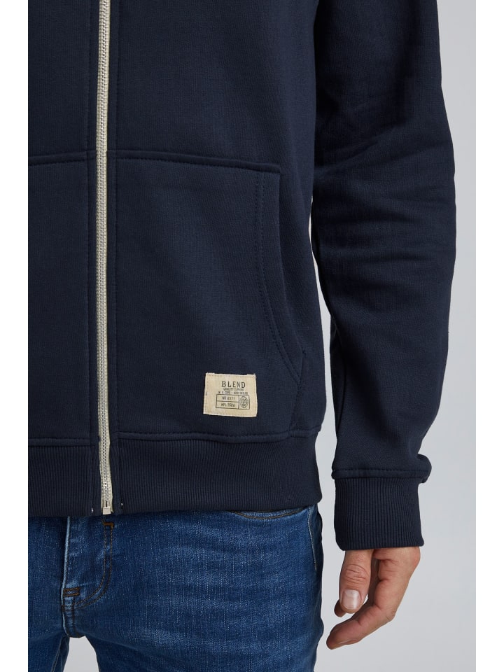 BLEND Kapuzensweatjacke BHNOAH - 701628  Modische Kapuzensweatjacke in Blau günstig kaufen