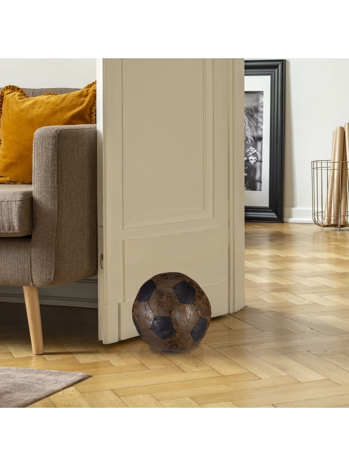 relaxdays Türstopper Fußball in Braun günstig kaufen onesize