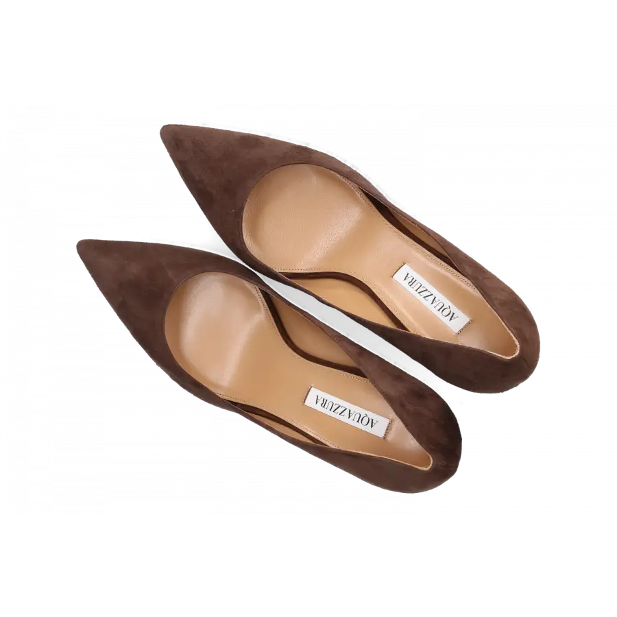 Aquazzura - Pumps PURIST 85 Veloursleder - braun