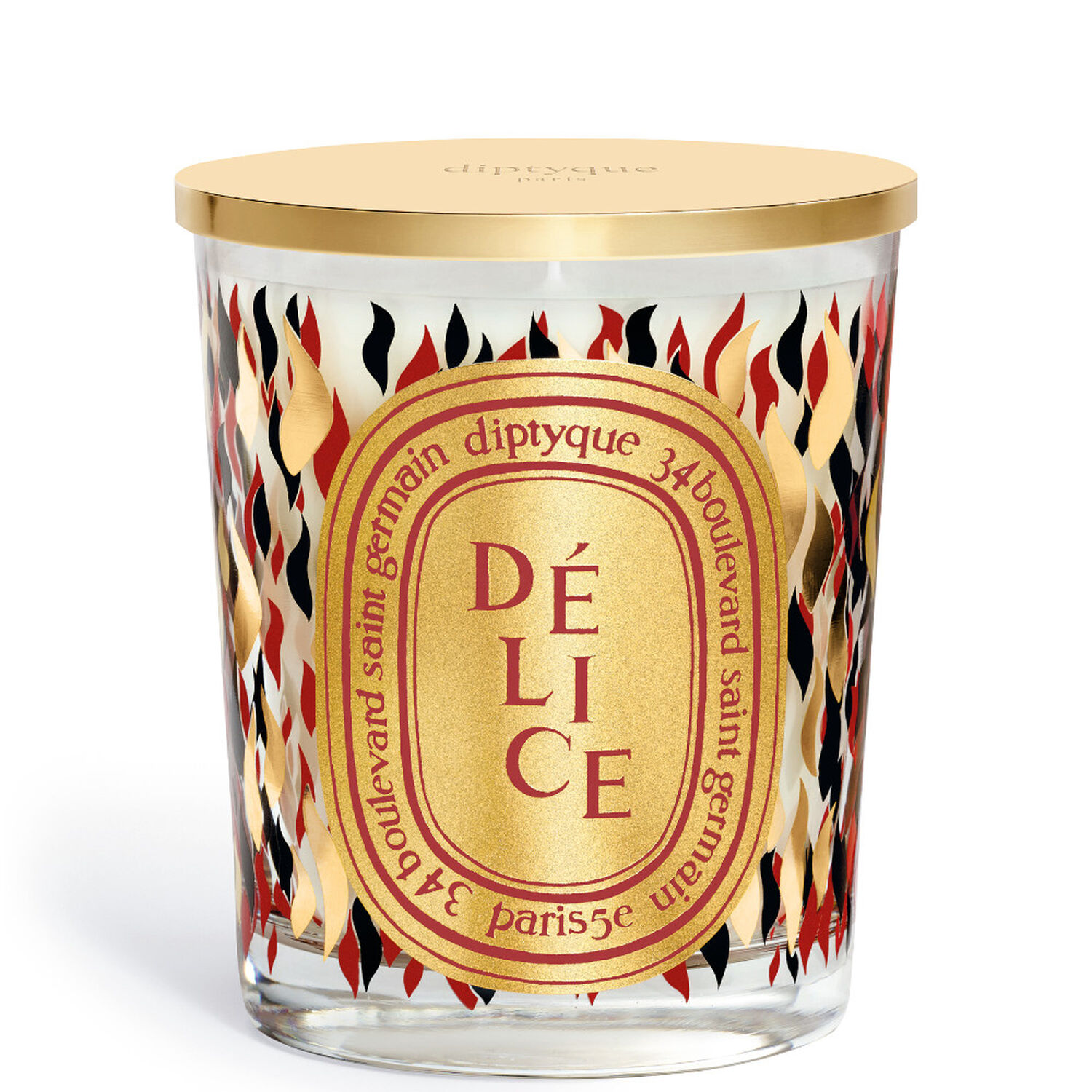 Diptyque Délice Édition Limitée Noël 2023 Bougie Classique 190 g + Couvercle