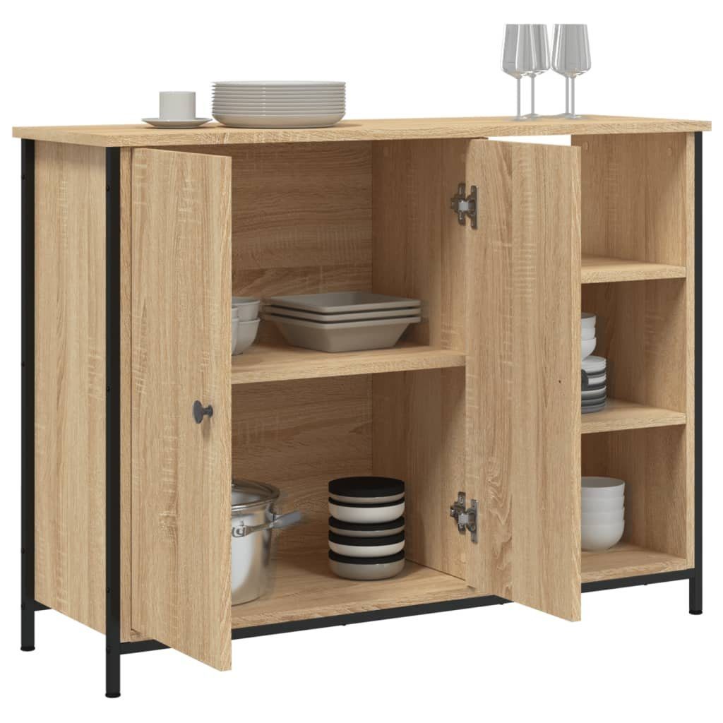 vidaXL Sideboard Sideboard Sonoma-Eiche 100x33x75 cm Holzwerkstoff (1 St)