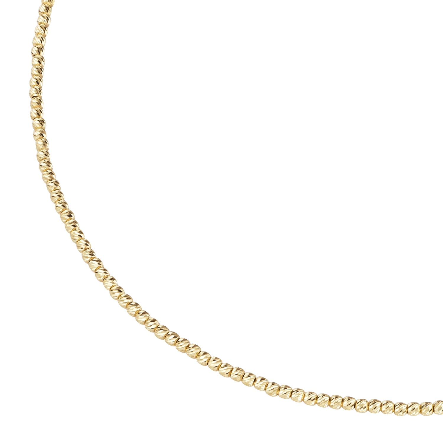 Collier mit facettierten Kugeln. Silber 925