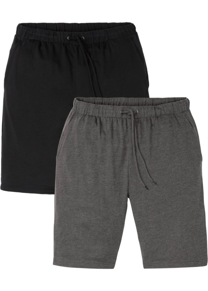 Leichte Shirt-Bermuda (2er Pack)