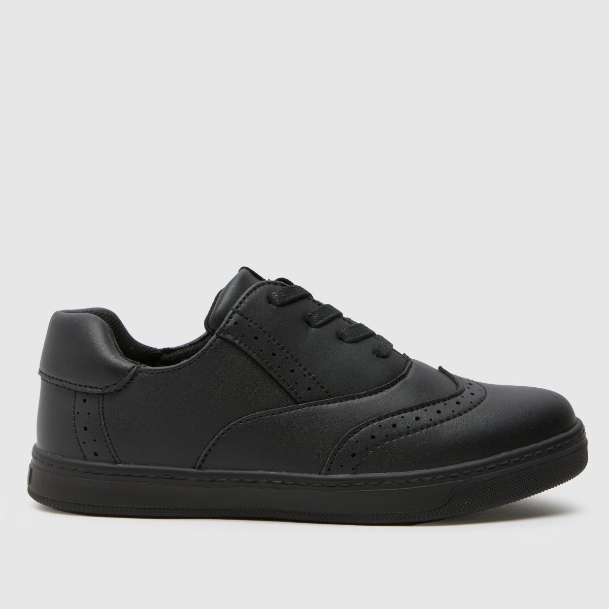 Schuh svarta brogues för pojkar och ungdom